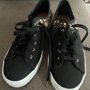 Keds sneakers black and leopard print